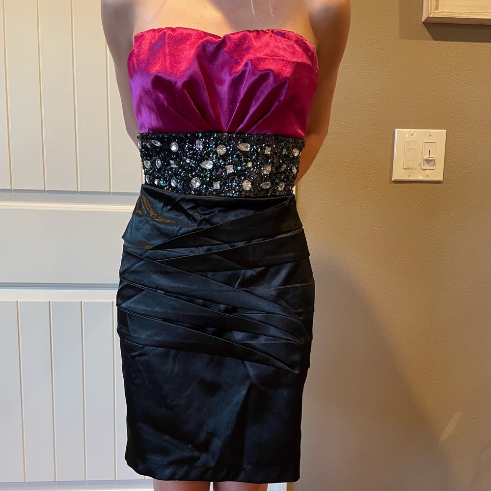 Teeze Me size 7 strapless dress